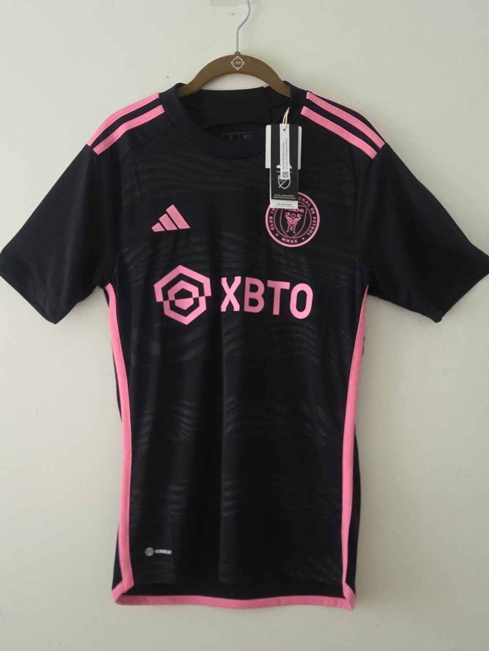 NWT Adidas Inter Miami CF 2023/2024 Away Men's Soccer Jersey Black Pink Small
